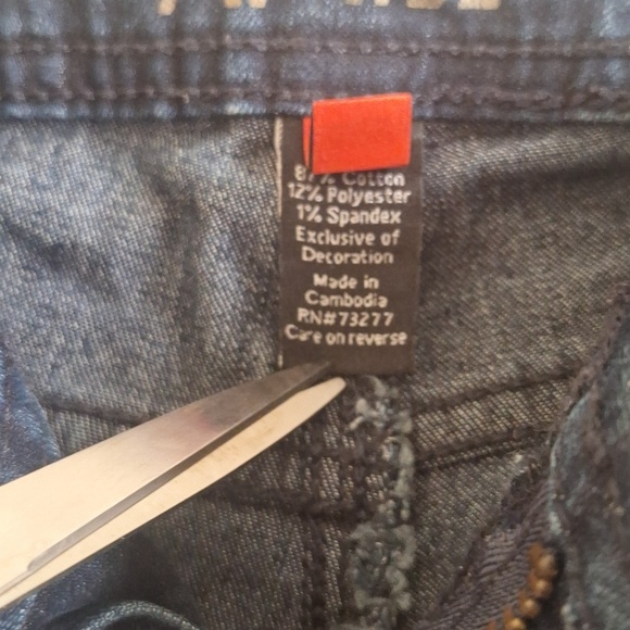 Apt. 9 Wide Flare 70s Style Jeans Blue Stone Washed Women Size 4 - Picture 10 of 10